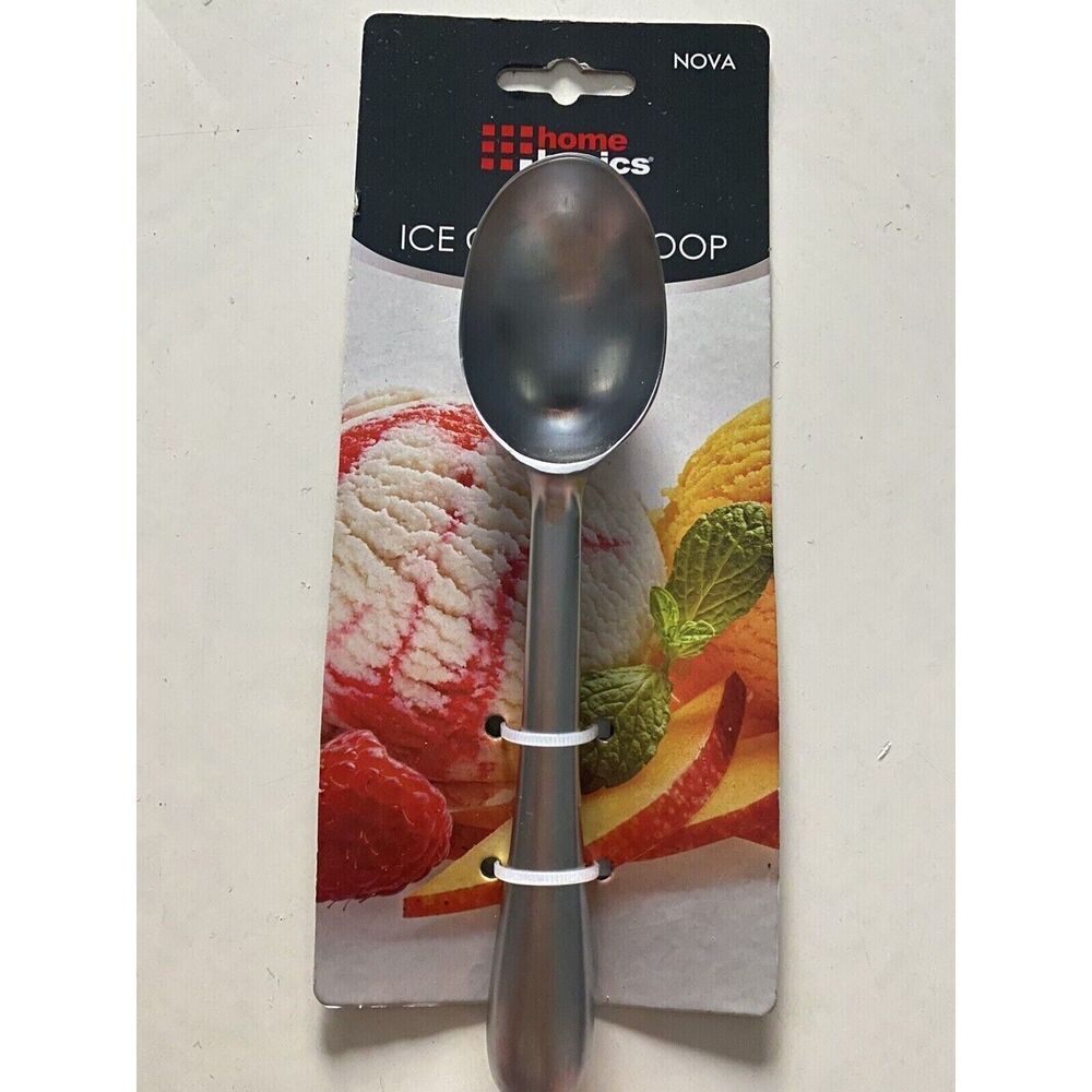 Home Basics Zinc Nova Ice Cream Scoop Silver basic kitchen tool